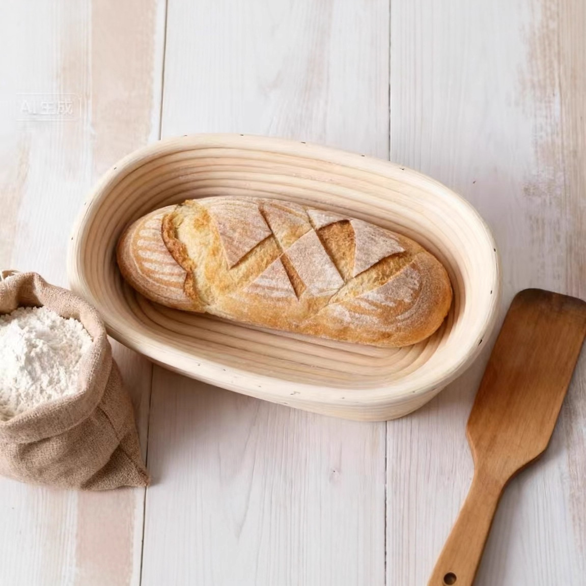 Proofing Basket Banneton - Cesto Oval de Fermentação de Pão