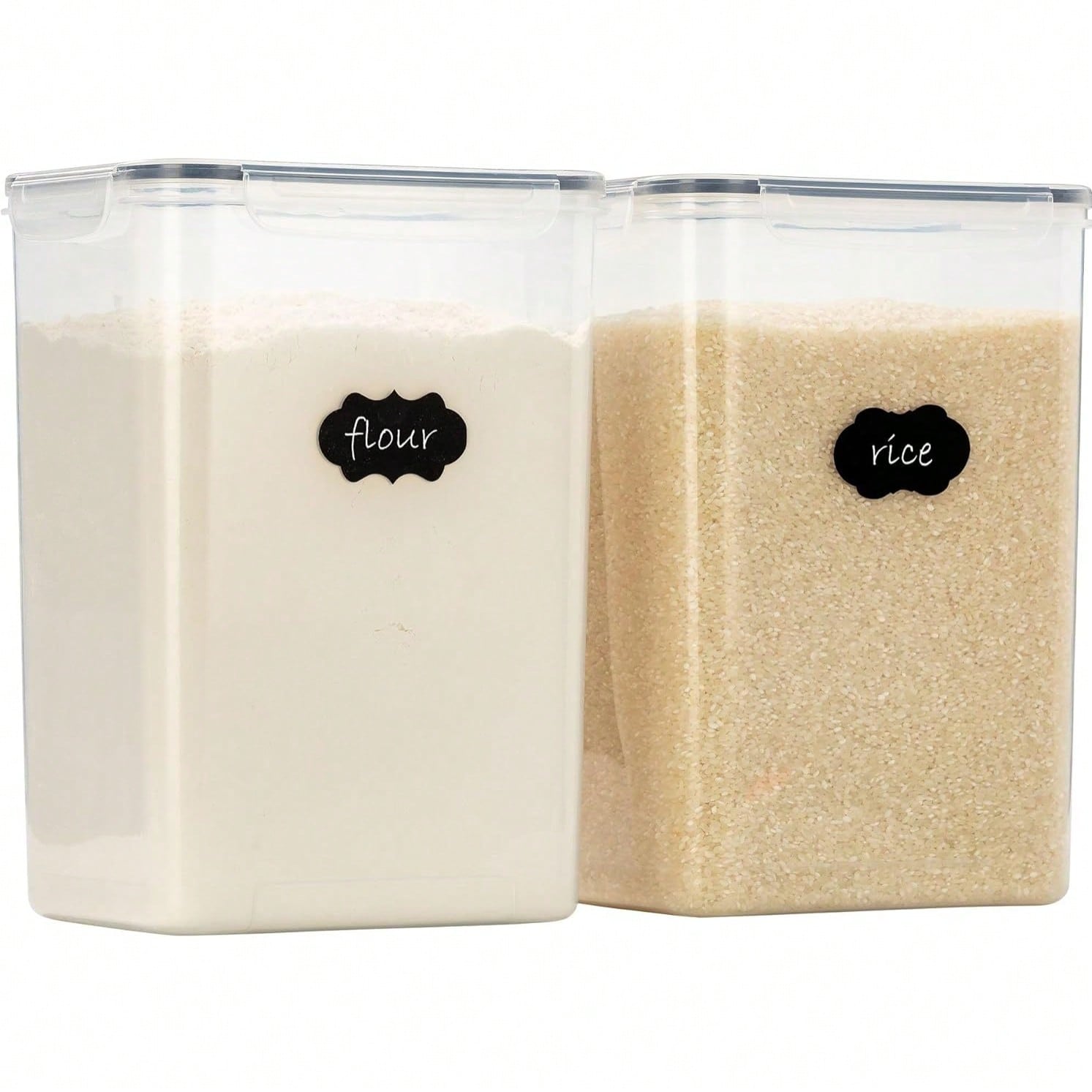 Kitchen Baking Canisters - Recipientes herméticos extra grandes para armazenamento