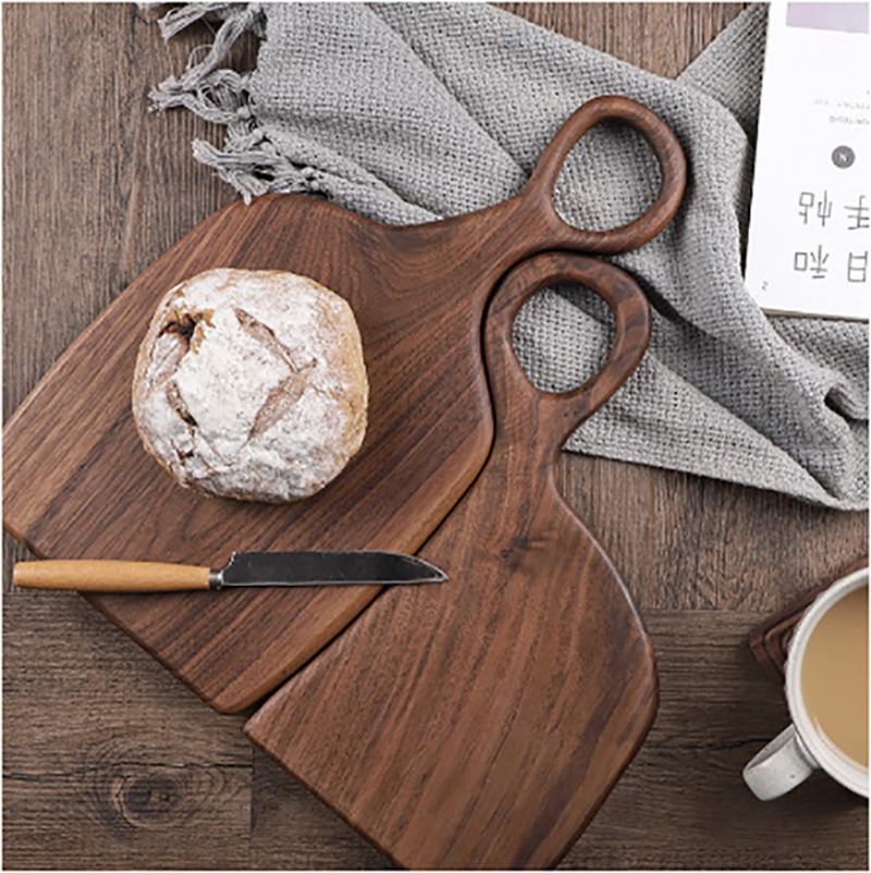 Kitchen Baking - Placas de cortar sólidas de nogueira