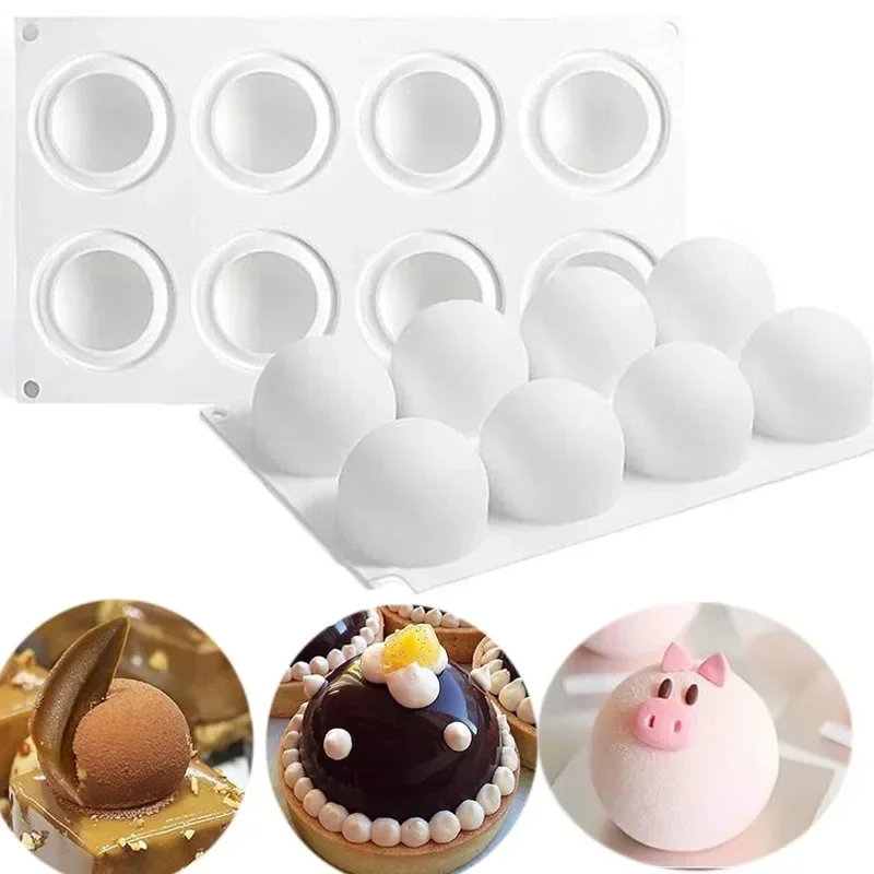 Kitchen Baking Store - Molde de silicone esfera 3d para