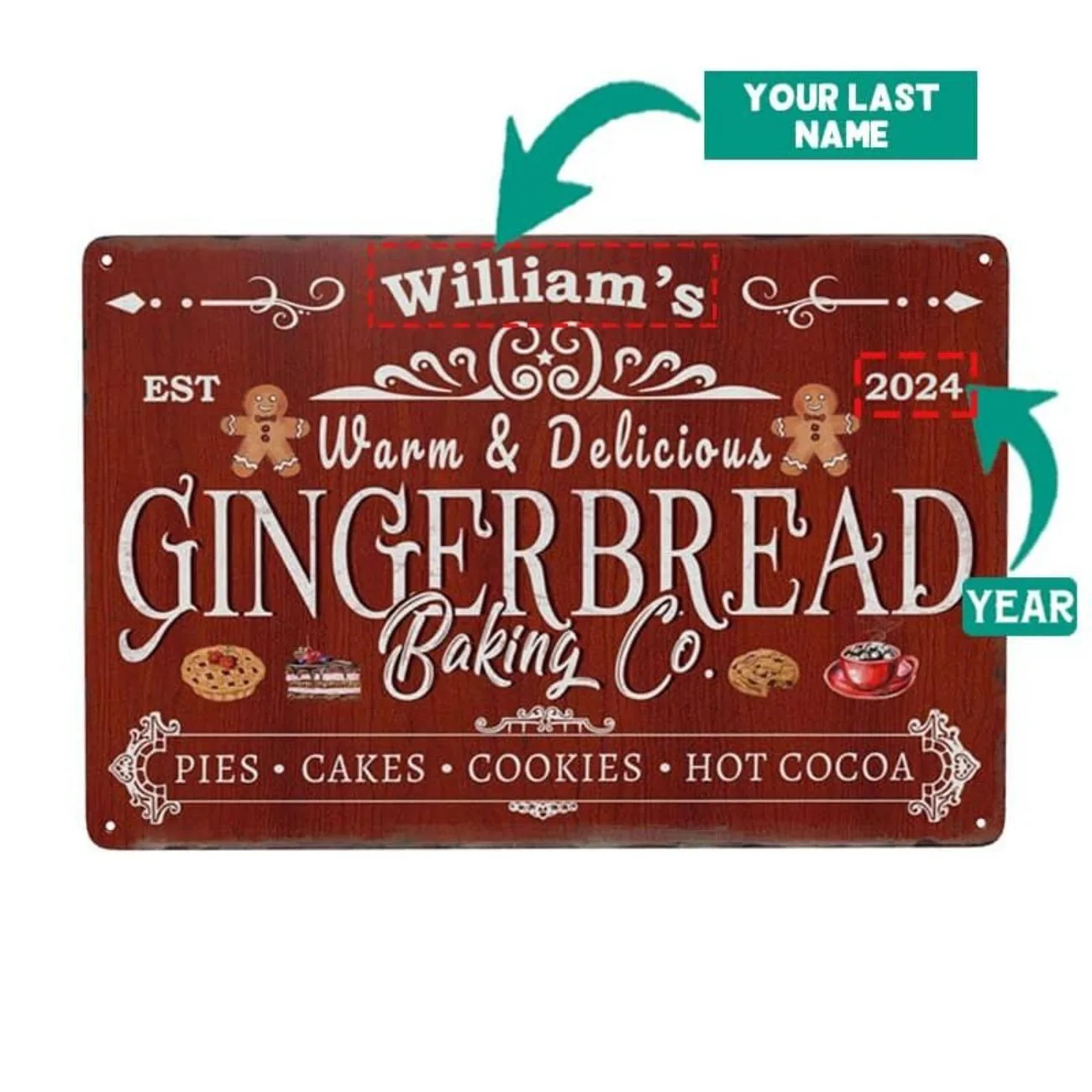 Kitchen Baking - 1pc personalizado pão de gengibre cozimento