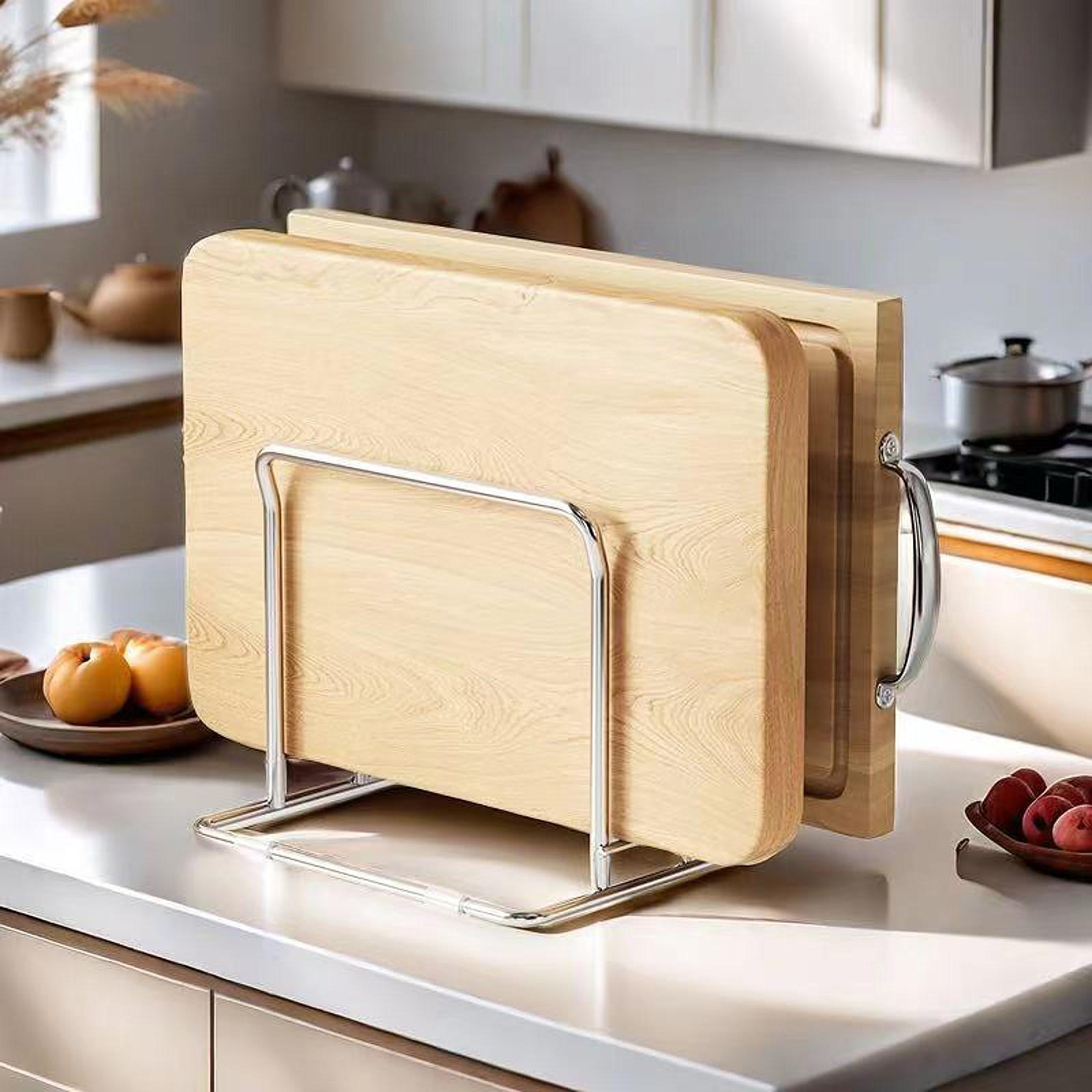 Kitchen Baking Sheet Organizer - Tábua de corte rack potes pan
