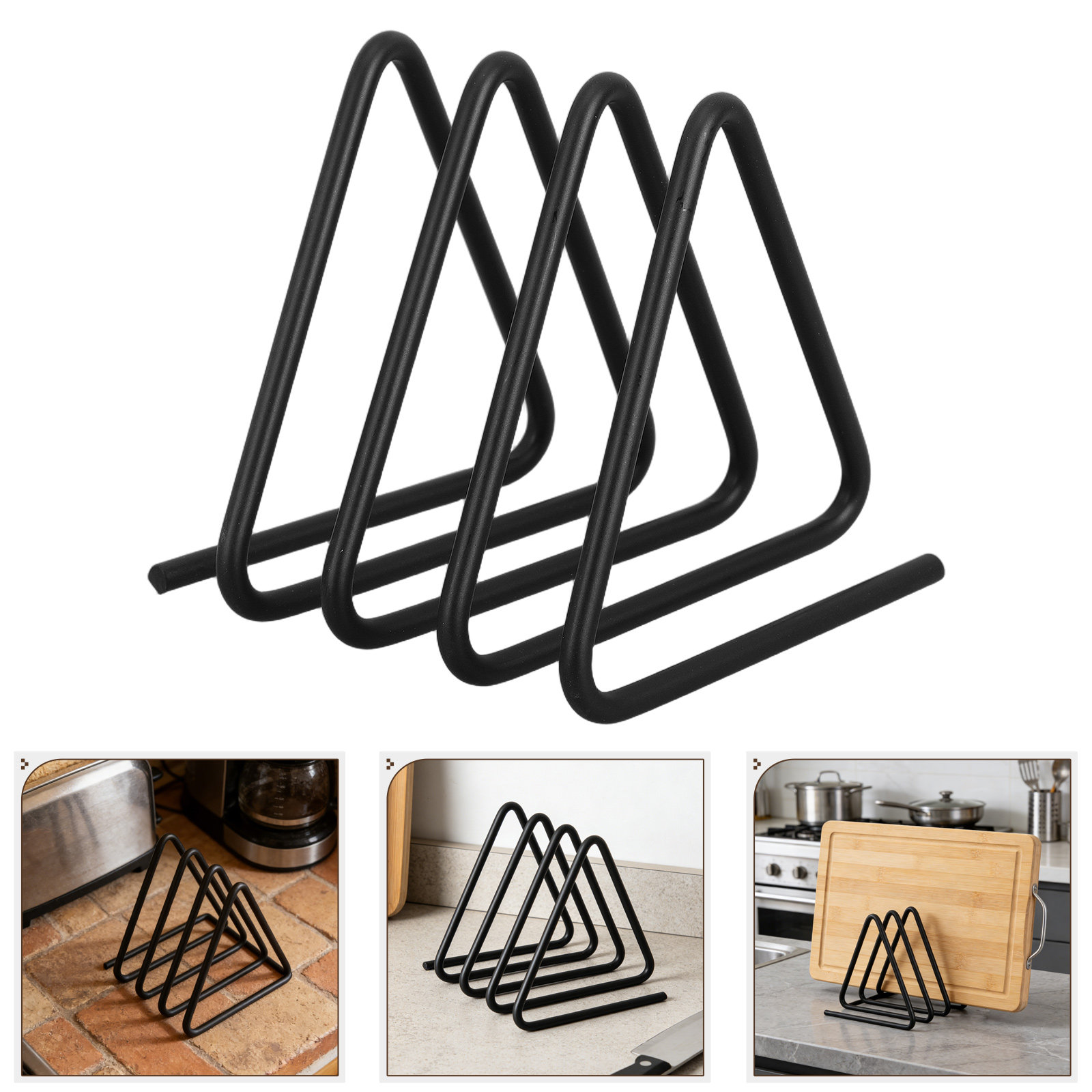 Kitchen Baking Sheet Organizer - Suporte Vertical de Metal Antiderrapante para