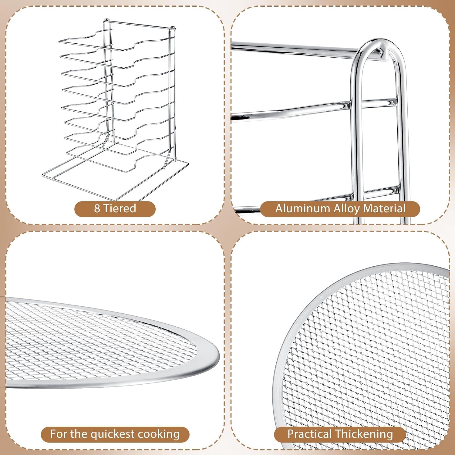 Suporte para Pizza de 8 Níveis - Baking Kitchen Set avaliação e preço