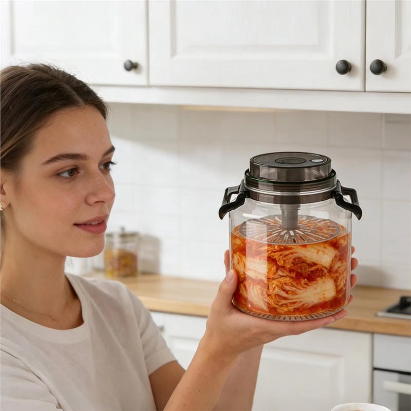 Pote Hermético Redondo ABFU pa - Kitchen Baking Canisters avaliação e preço