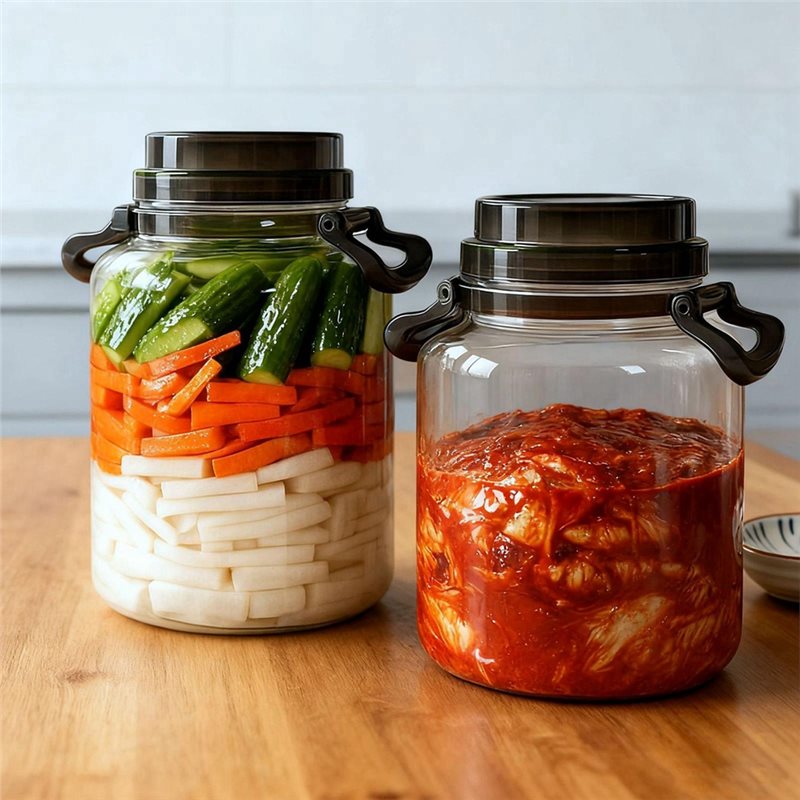 Pote Hermético Redondo ABFU pa - Kitchen Baking Canisters avaliação e preço