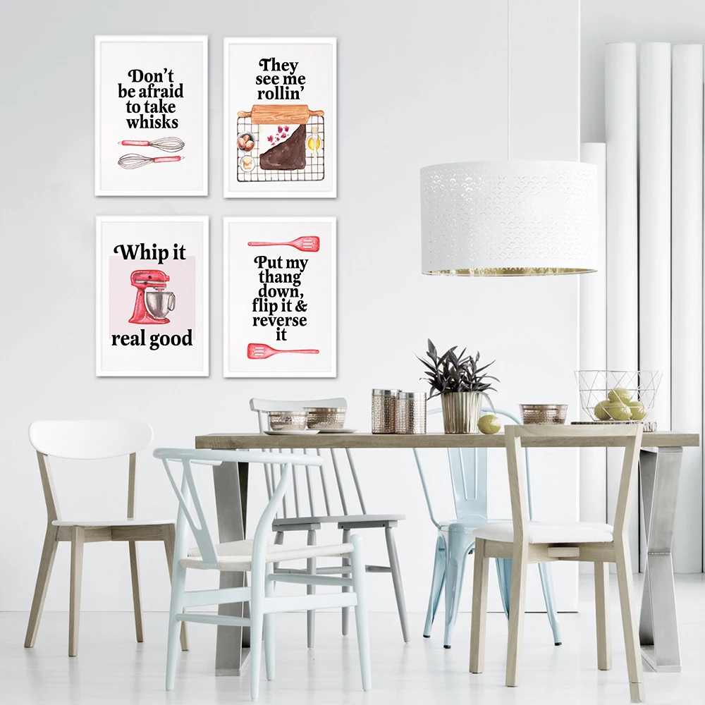 Pintura em Tela de Arte de Par - Kitchen Baking Quotes avaliação e preço