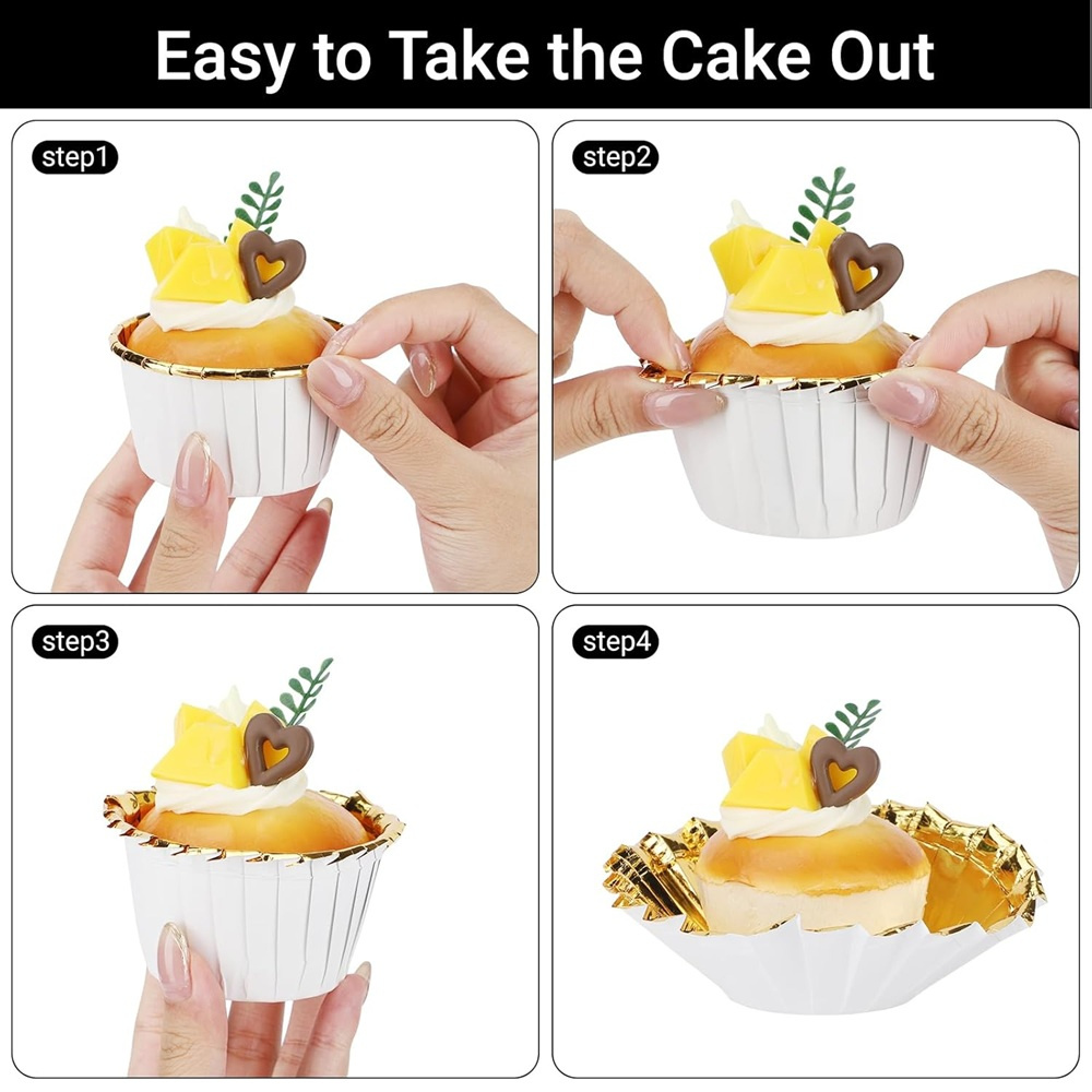 50 pçs muffins copo de papel c - Kitchen And Baking Tools avaliação e preço