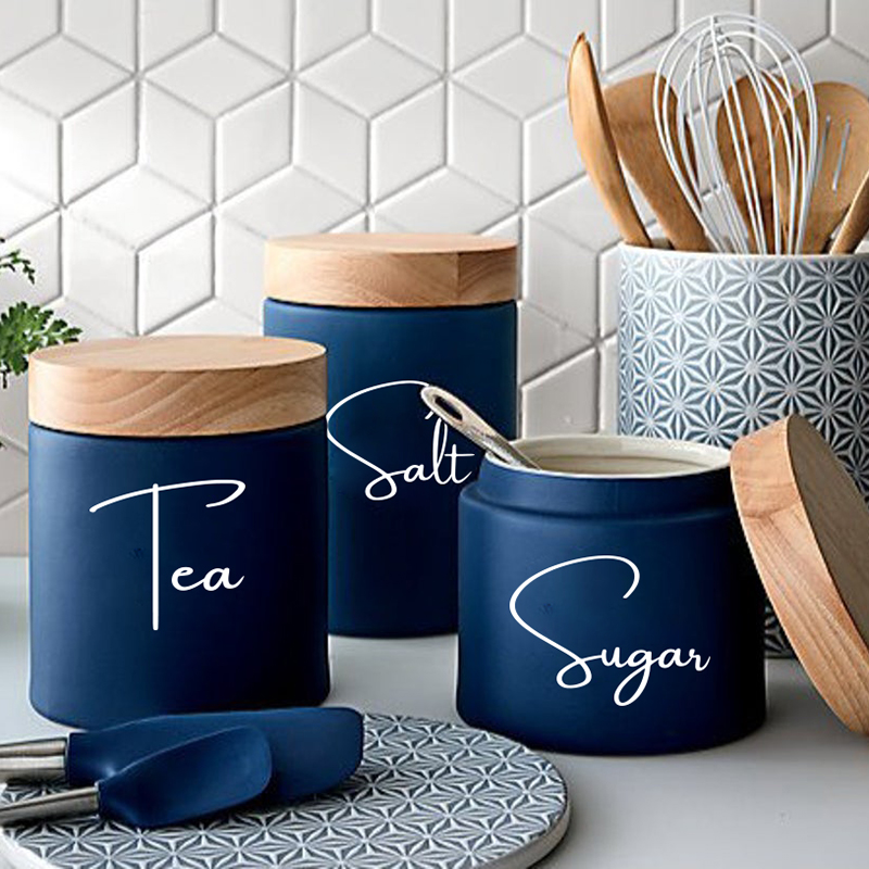 8 pçs organização da cozinha v - Kitchen Baking Canisters avaliação e preço