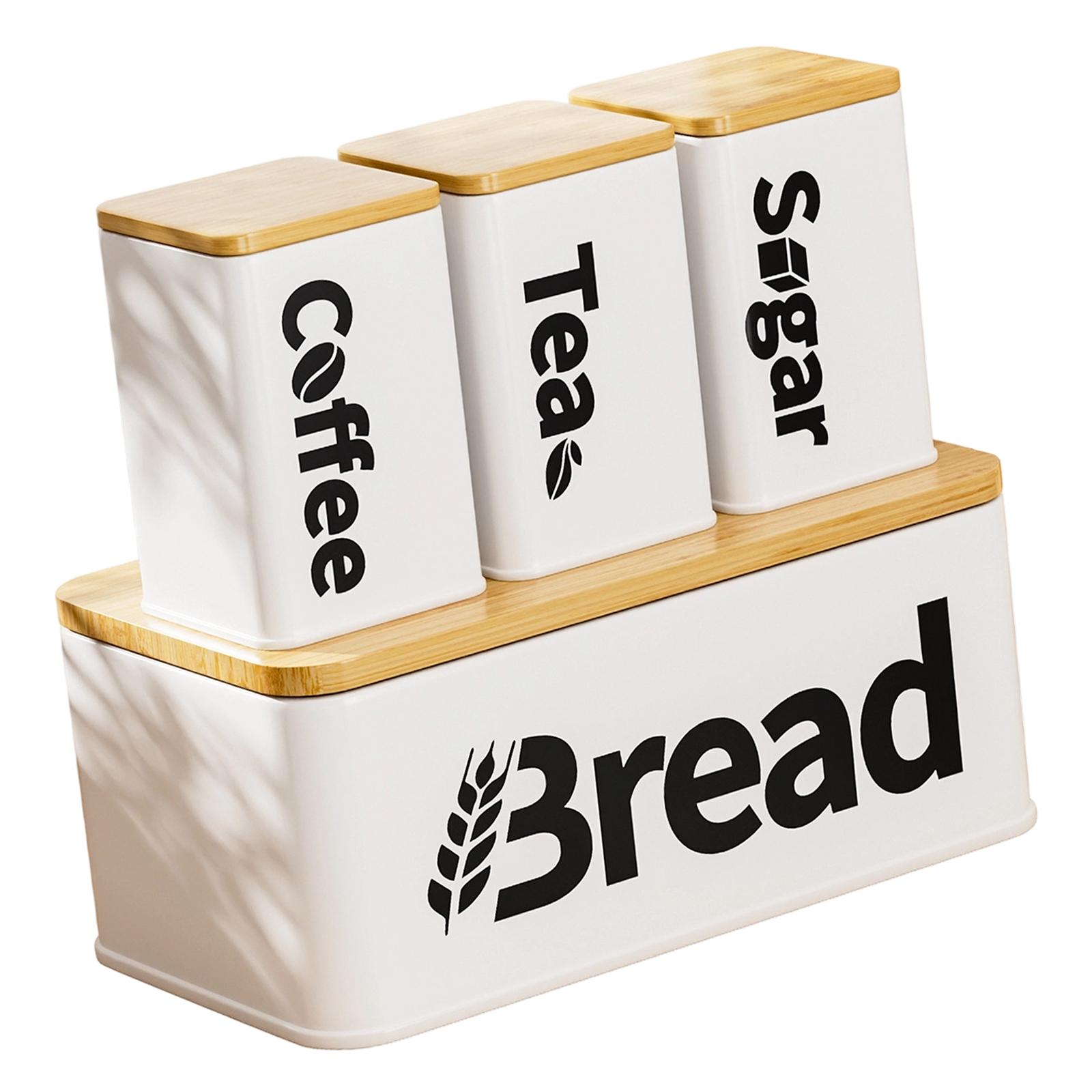 Caixa Organizadora de Pão em F - Kitchen Baking Canisters avaliação e preço