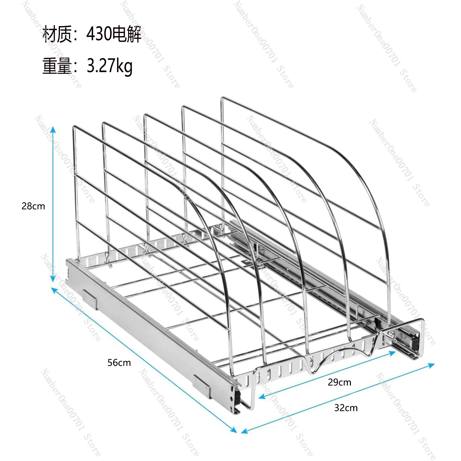 Organizador de Armário de Cozi - Kitchen Baking Sheet Organizer avaliação e preço
