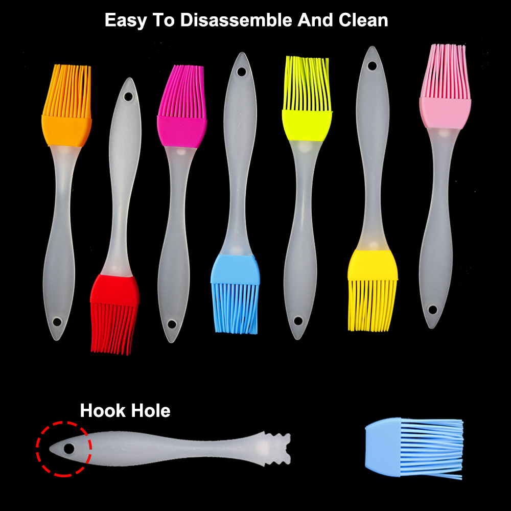 1 pçs 7 cores escova de silico - Pastry Brush Silicone avaliação e preço