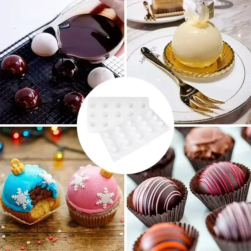 Molde de silicone esfera 3d pa - Kitchen Baking Store avaliação e preço
