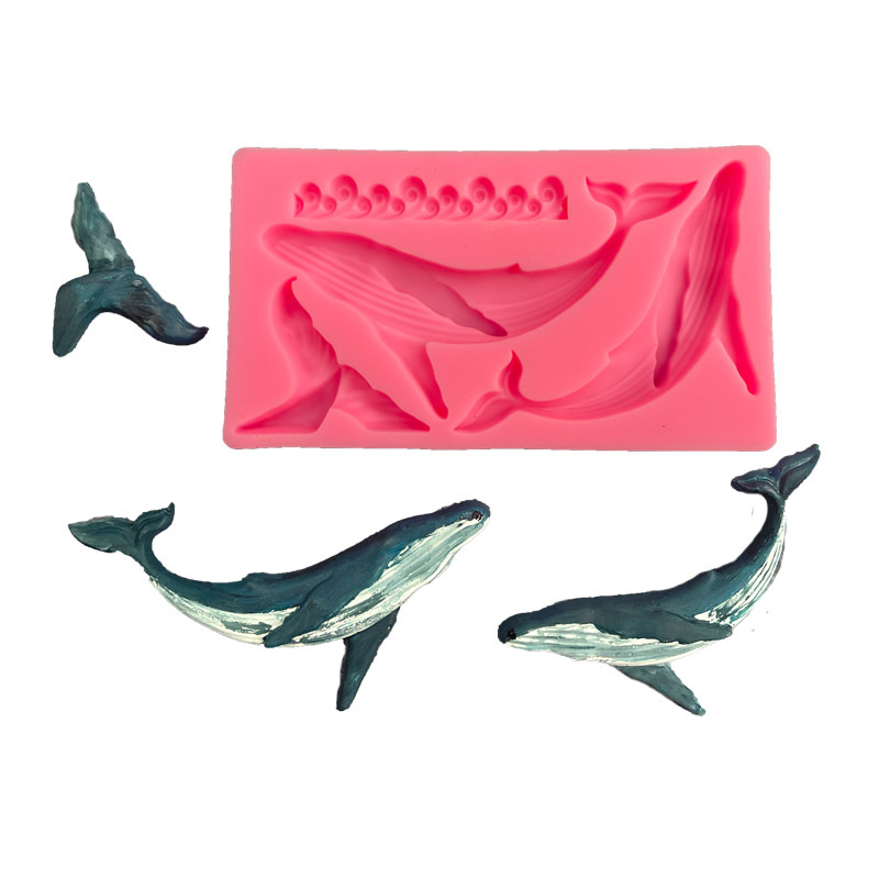 Diy baleia silicone molde ocea - Kitchen Baking Store avaliação e preço