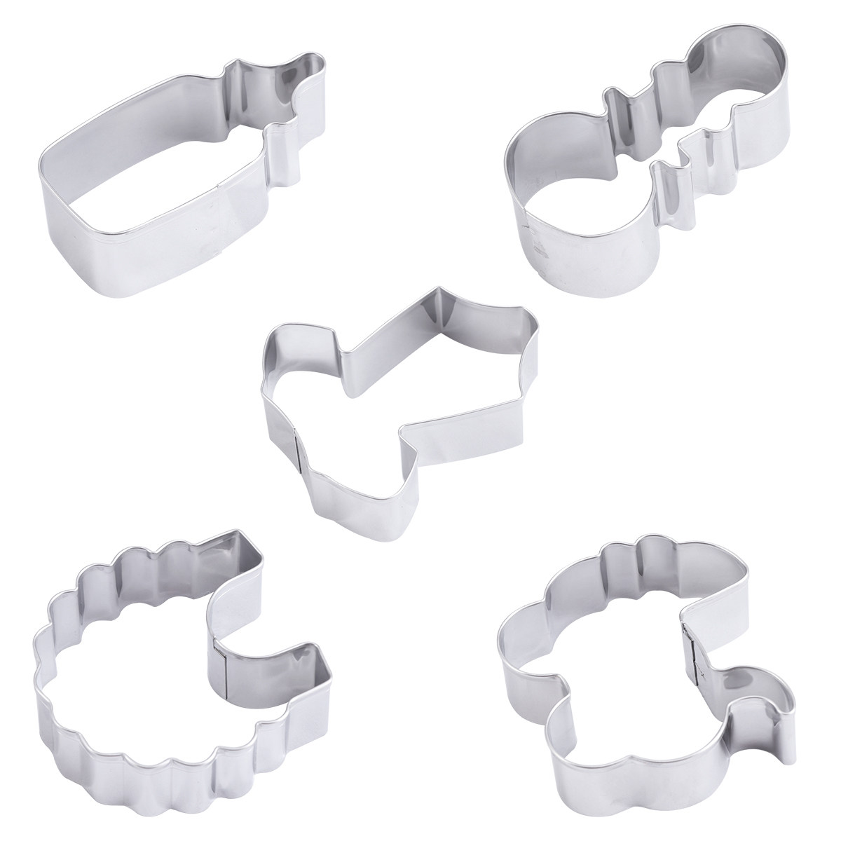 Conjunto de 5 Cortadores de Bi - Baking Kitchen Set avaliação e preço