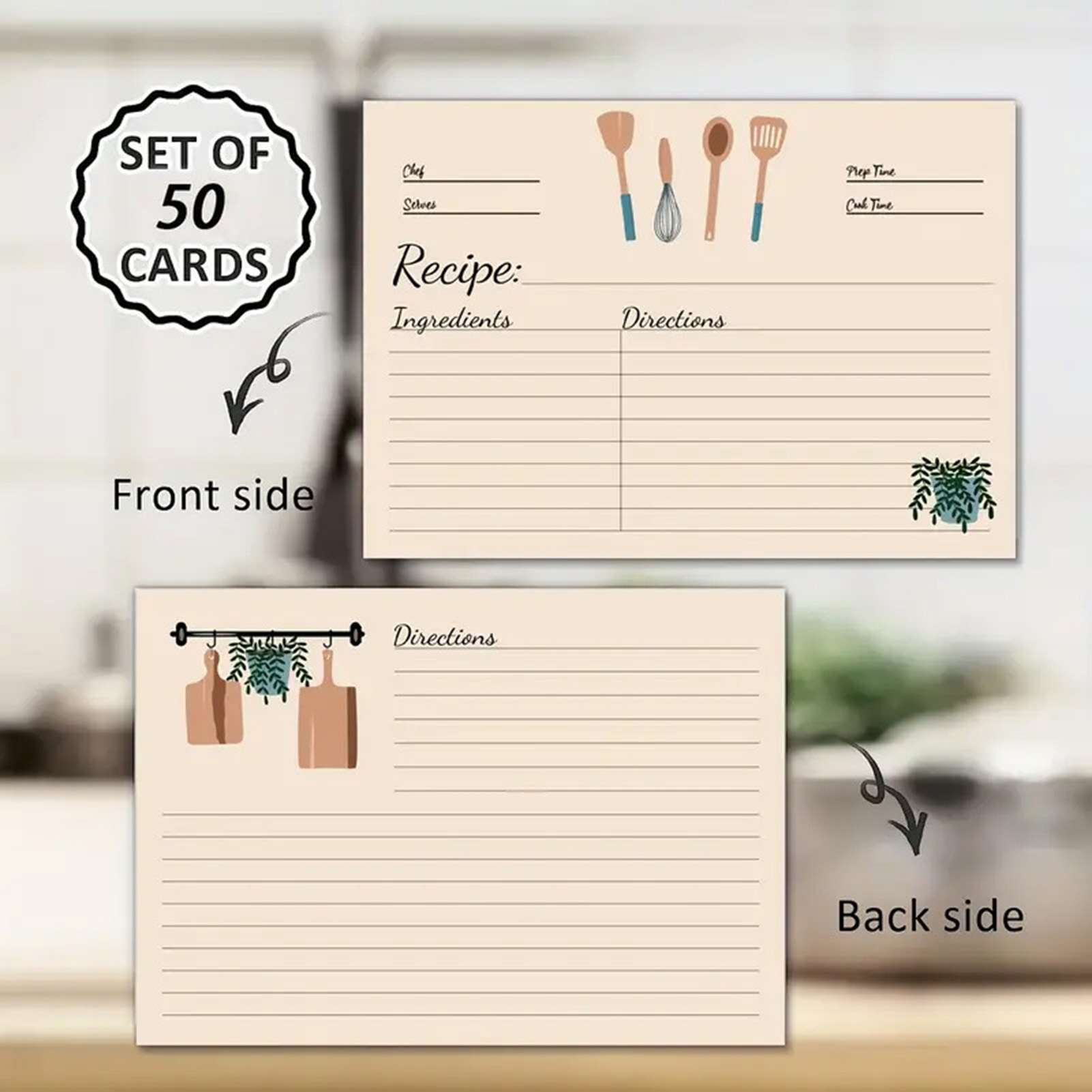 50 Cartões de Receitas para Fi - Kitchen Baking Sheet Organizer avaliação e preço