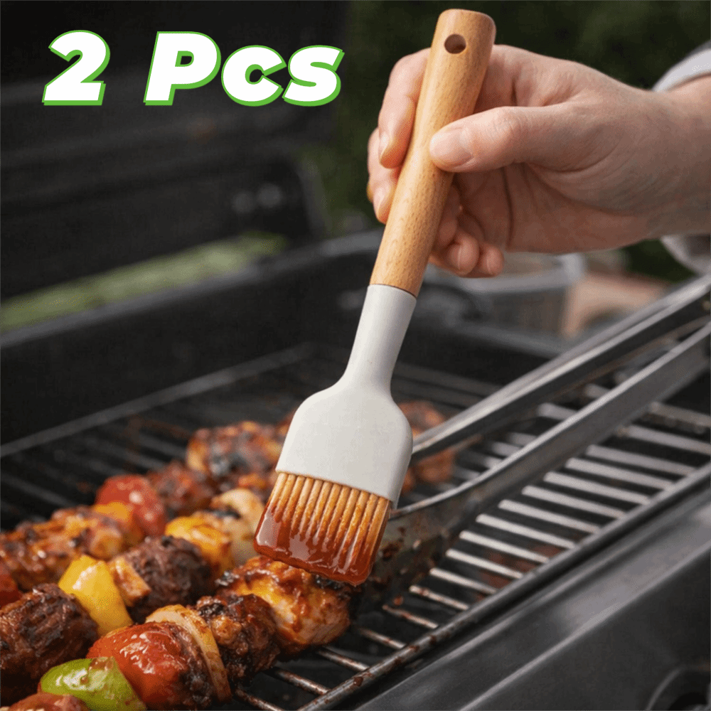 2 Pincéis de Silicone com Cabo - Pastry Brush Silicone avaliação e preço