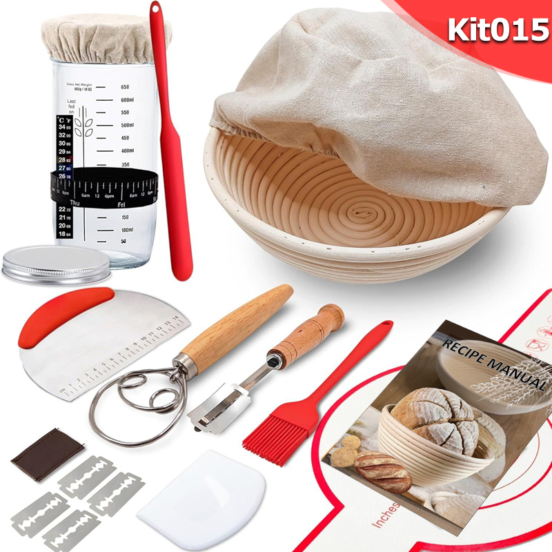 Kit de Fermento Natural para P - Proofing Basket Banneton avaliação e preço