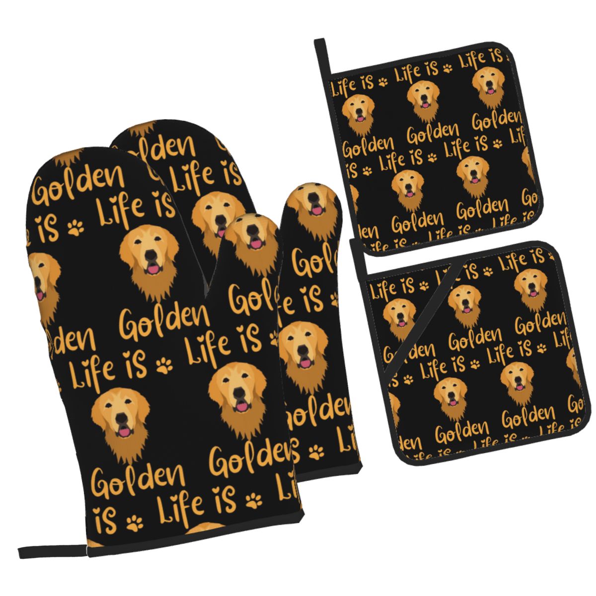 Conjunto de Luvas de Forno e S - Kitchen Baking Quotes avaliação e preço