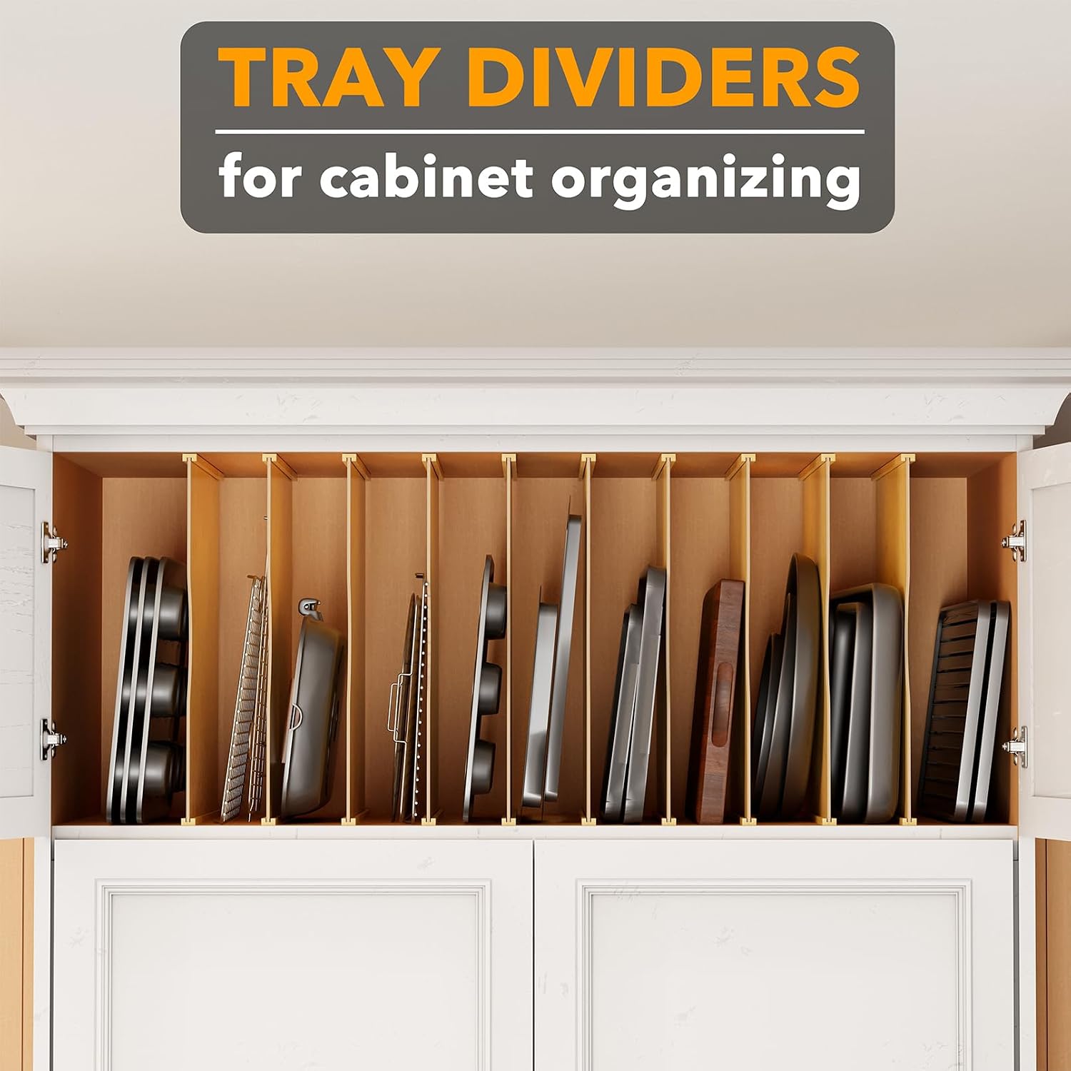 Pacote com 10 Divisores de Bam - Kitchen Baking Sheet Organizer avaliação e preço